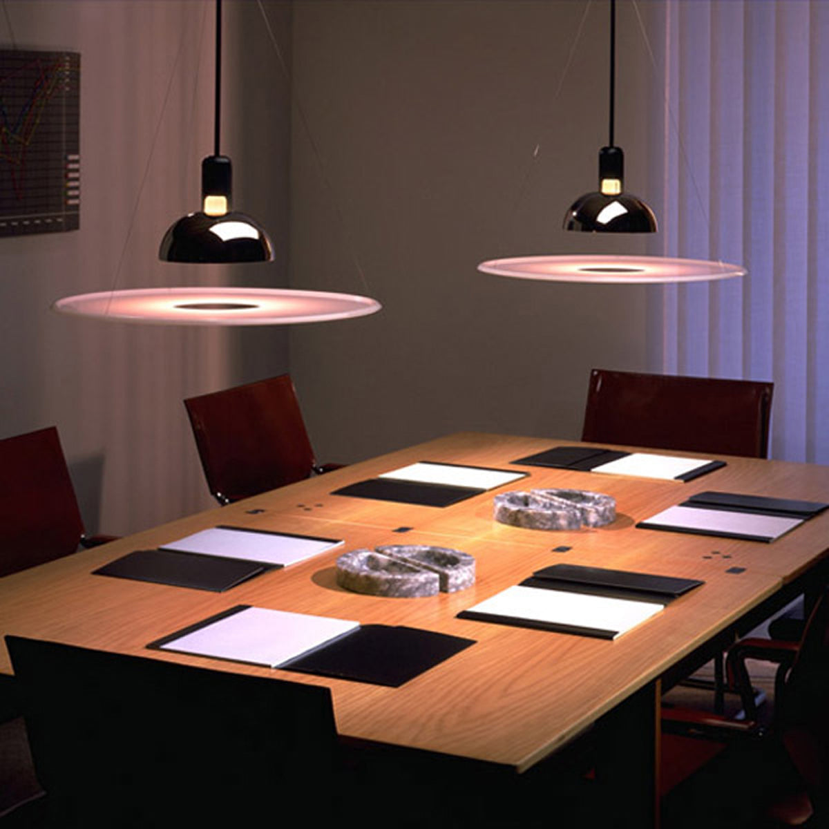 Frisbi Plastic and steel Pendant Lighting in Various Colors
