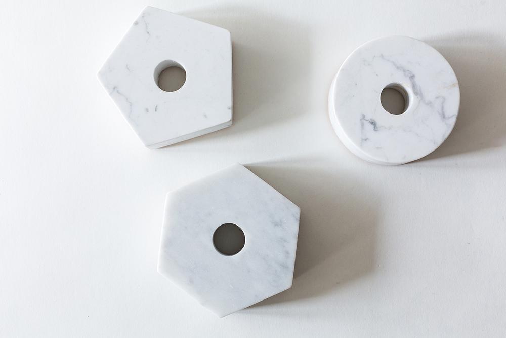 Marble Candle Holder in Various Colors & Shapes design by Fort Standard