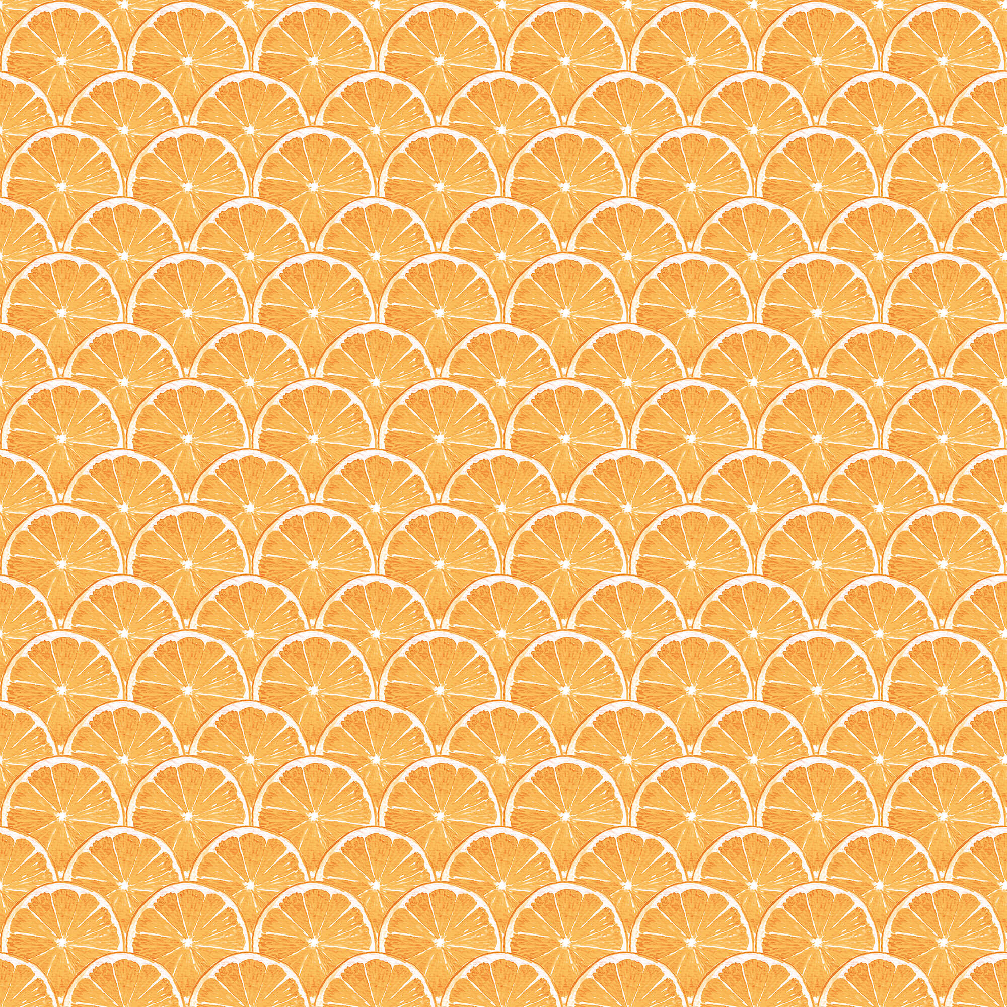 Lemon Scallop Orange Wallpaper from the Just Kitchens Collection by Galerie Wallcoverings