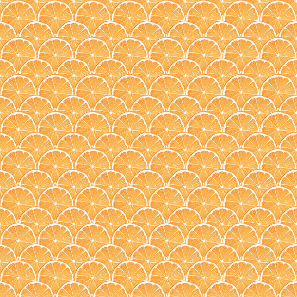 Lemon Scallop Orange Wallpaper from the Just Kitchens Collection by Galerie Wallcoverings
