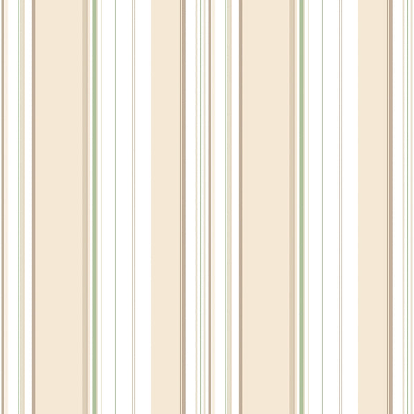 Multi Stripe Taupe/Green Wallpaper from the Just Kitchens Collection by Galerie Wallcoverings
