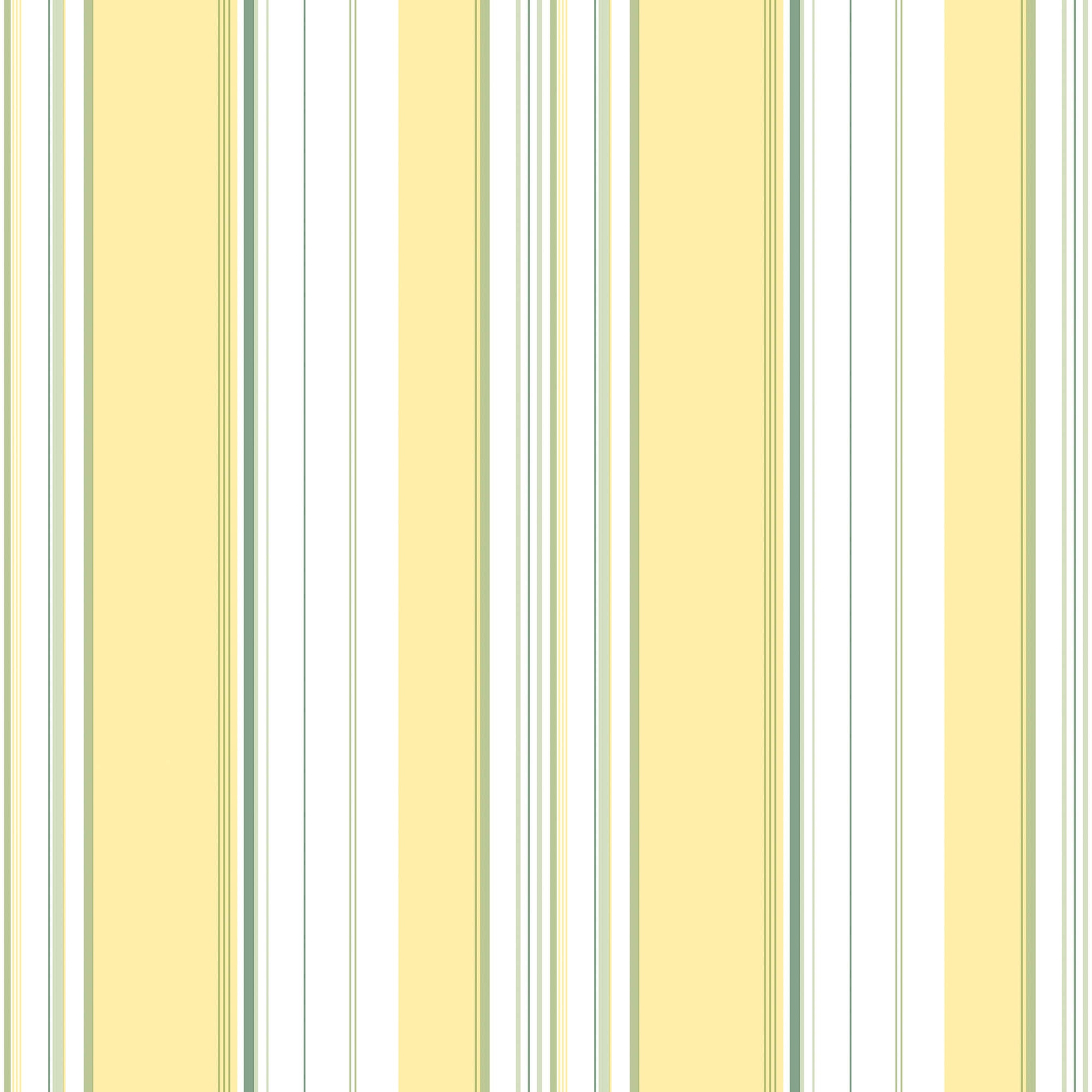 Multi Stripe Yellow/Green Wallpaper from the Just Kitchens Collection by Galerie Wallcoverings