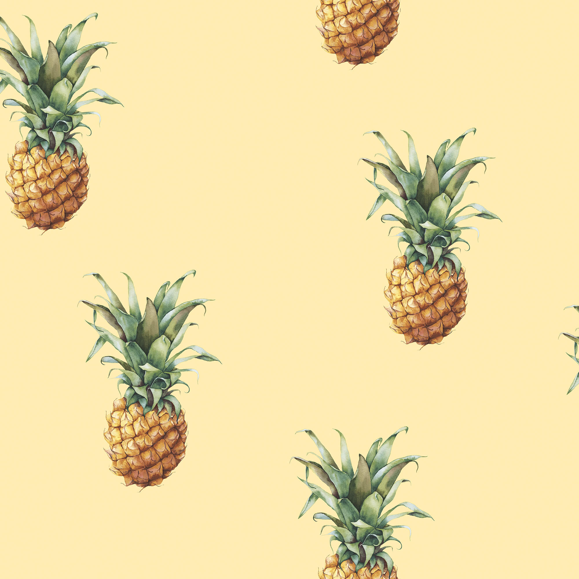 sample pineapples yellow wallpaper from the just kitchens collection by galerie wallcoverings 1