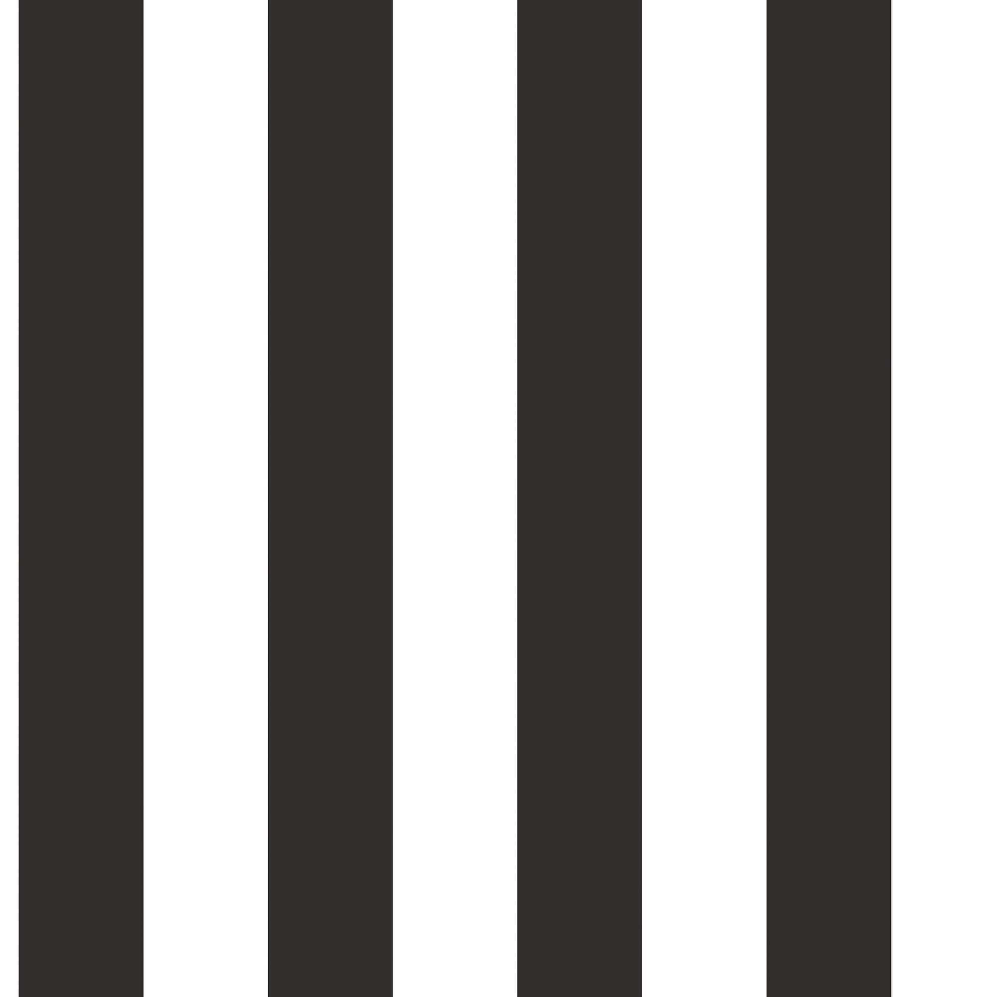 Awning Stripe Black Wallpaper from the Just Kitchens Collection by Galerie Wallcoverings