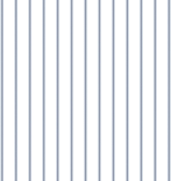 Napkin Stripe Navy/Blue Wallpaper from the Just Kitchens Collection by Galerie Wallcoverings