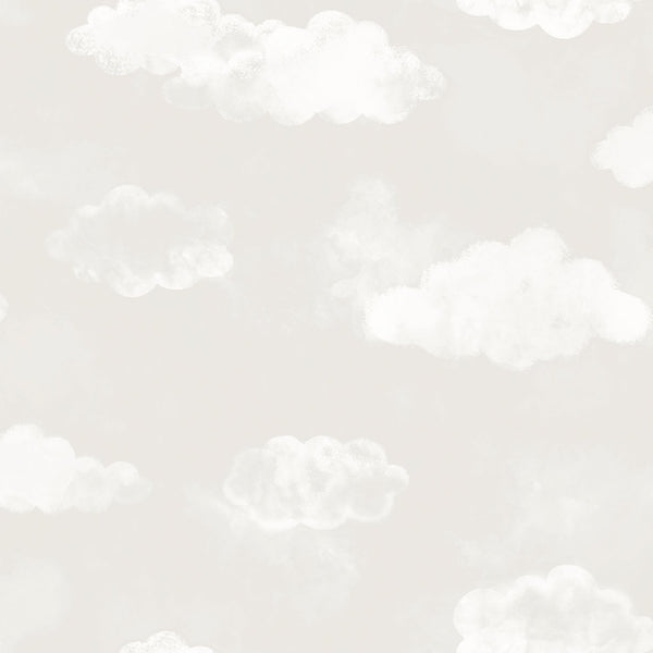 Cloud Greige Wallpaper from the Tiny Tots 2 Collection by Galerie Wallcoverings