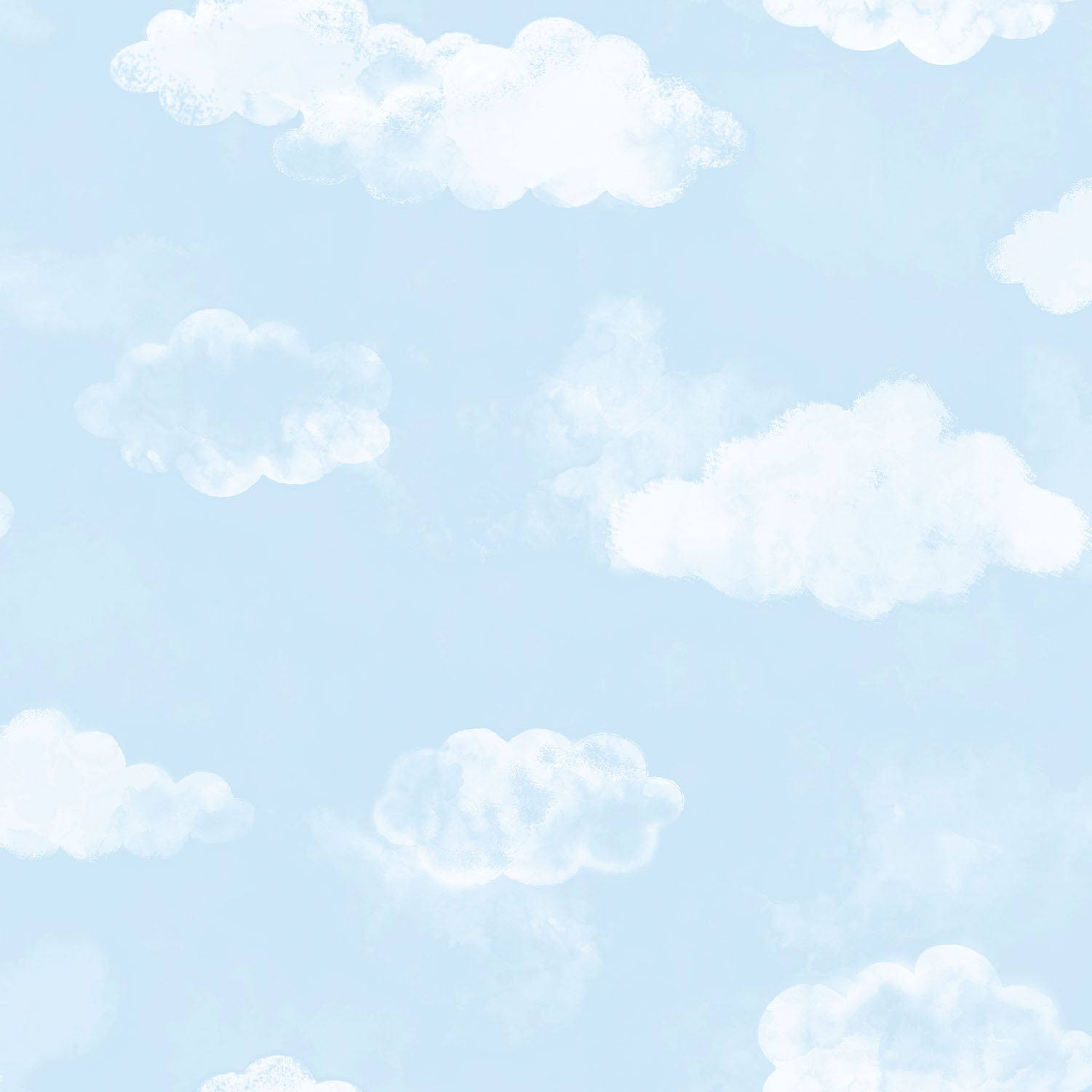 sample cloud sky blue wallpaper from the tiny tots 2 collection by galerie wallcoverings 1