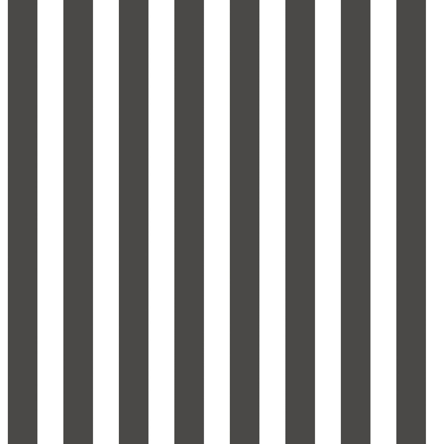 Regency Stripe Black Wallpaper from the Tiny Tots 2 Collection by Galerie Wallcoverings