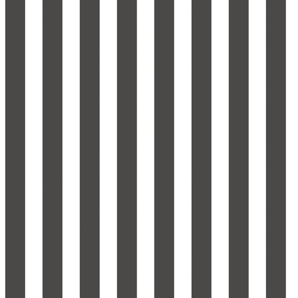 Regency Stripe Black Wallpaper from the Tiny Tots 2 Collection by Galerie Wallcoverings