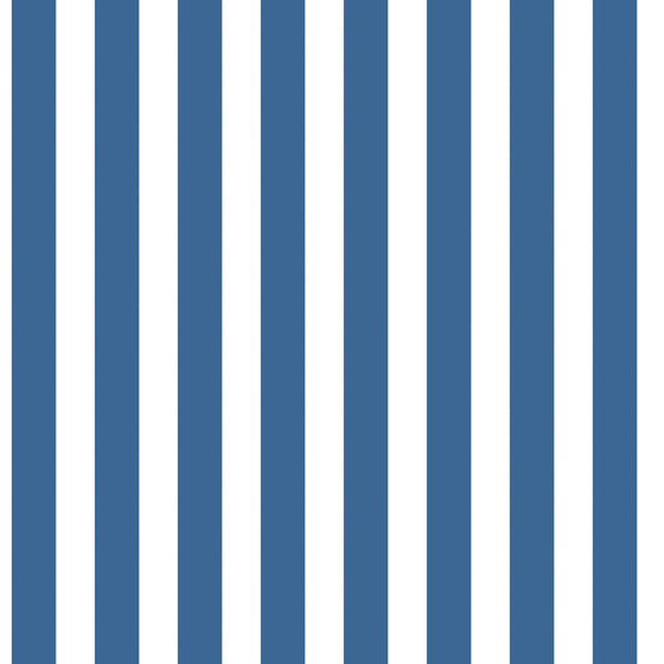 Regency Stripe Cobalt Wallpaper from the Tiny Tots 2 Collection by Galerie Wallcoverings