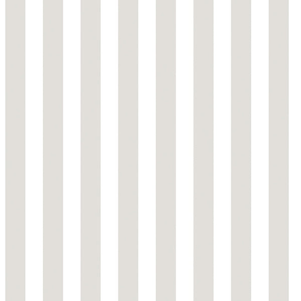 Regency Stripe Greige Wallpaper from the Tiny Tots 2 Collection by Galerie Wallcoverings
