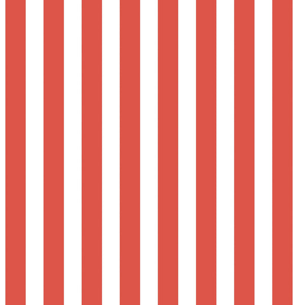 Regency Stripe Red Wallpaper from the Tiny Tots 2 Collection by Galerie Wallcoverings