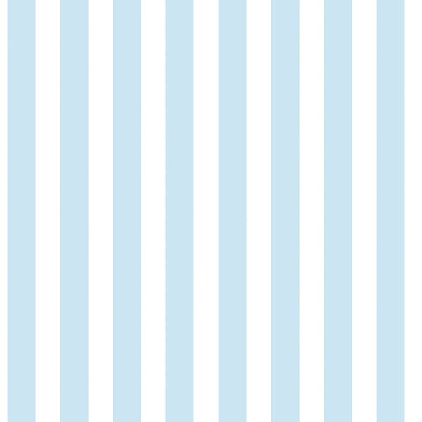 Regency Stripe Sky Blue Wallpaper from the Tiny Tots 2 Collection by Galerie Wallcoverings