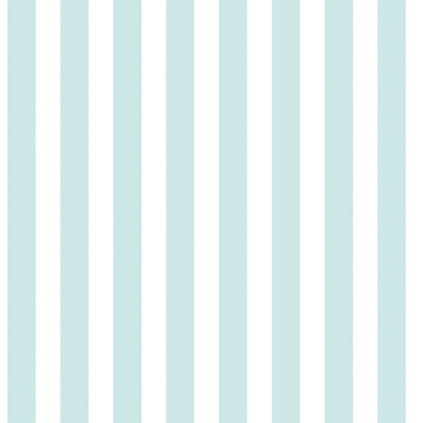 Regency Stripe Turquoise Wallpaper from the Tiny Tots 2 Collection by Galerie Wallcoverings