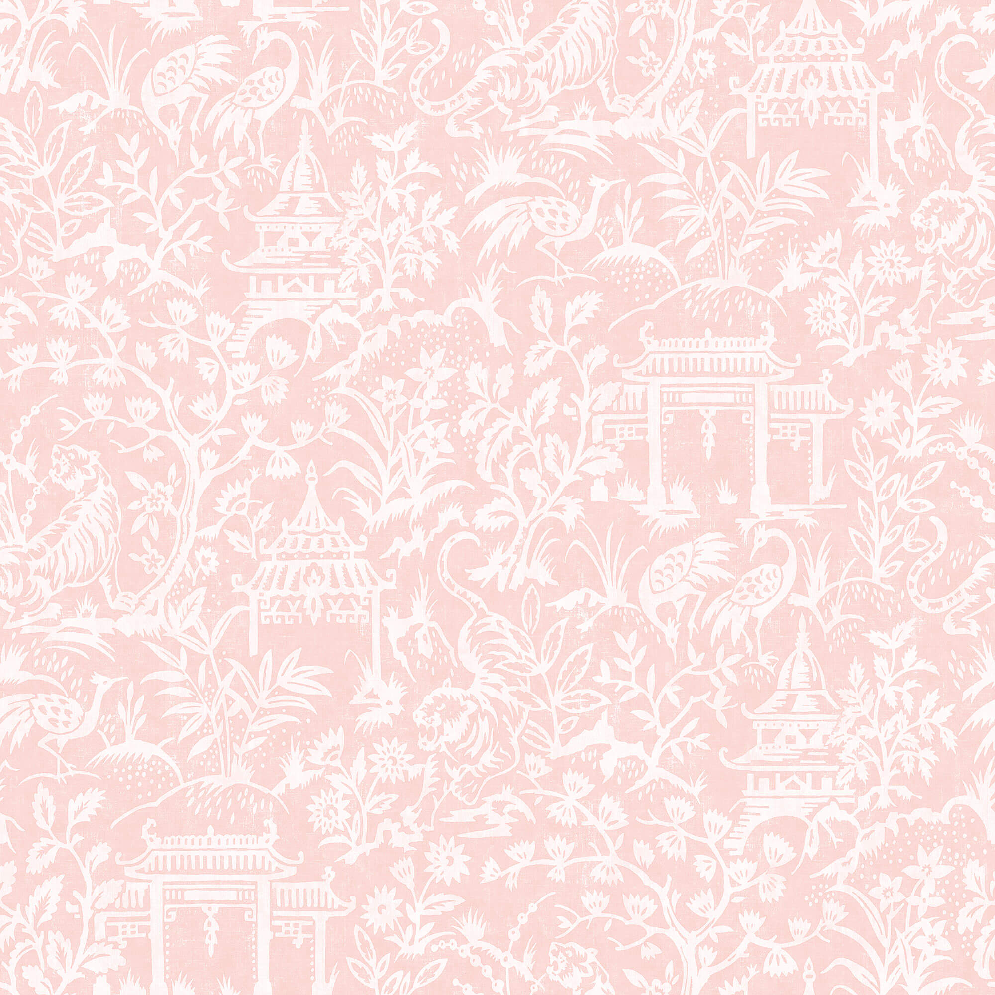 sample garden toile pink wallpaper from the secret garden collection by galerie wallcoverings 1
