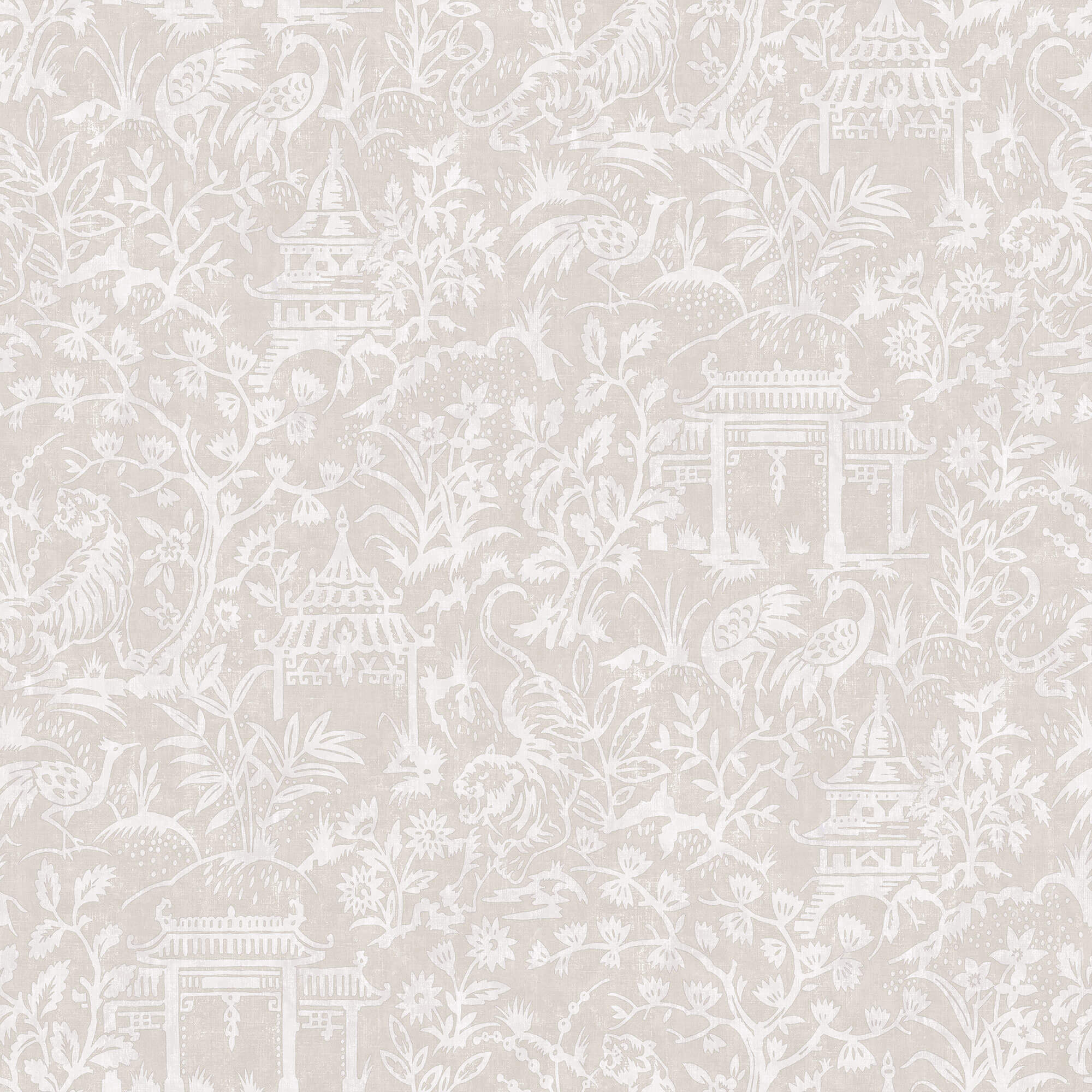 sample garden toile taupe wallpaper from the secret garden collection by galerie wallcoverings 1