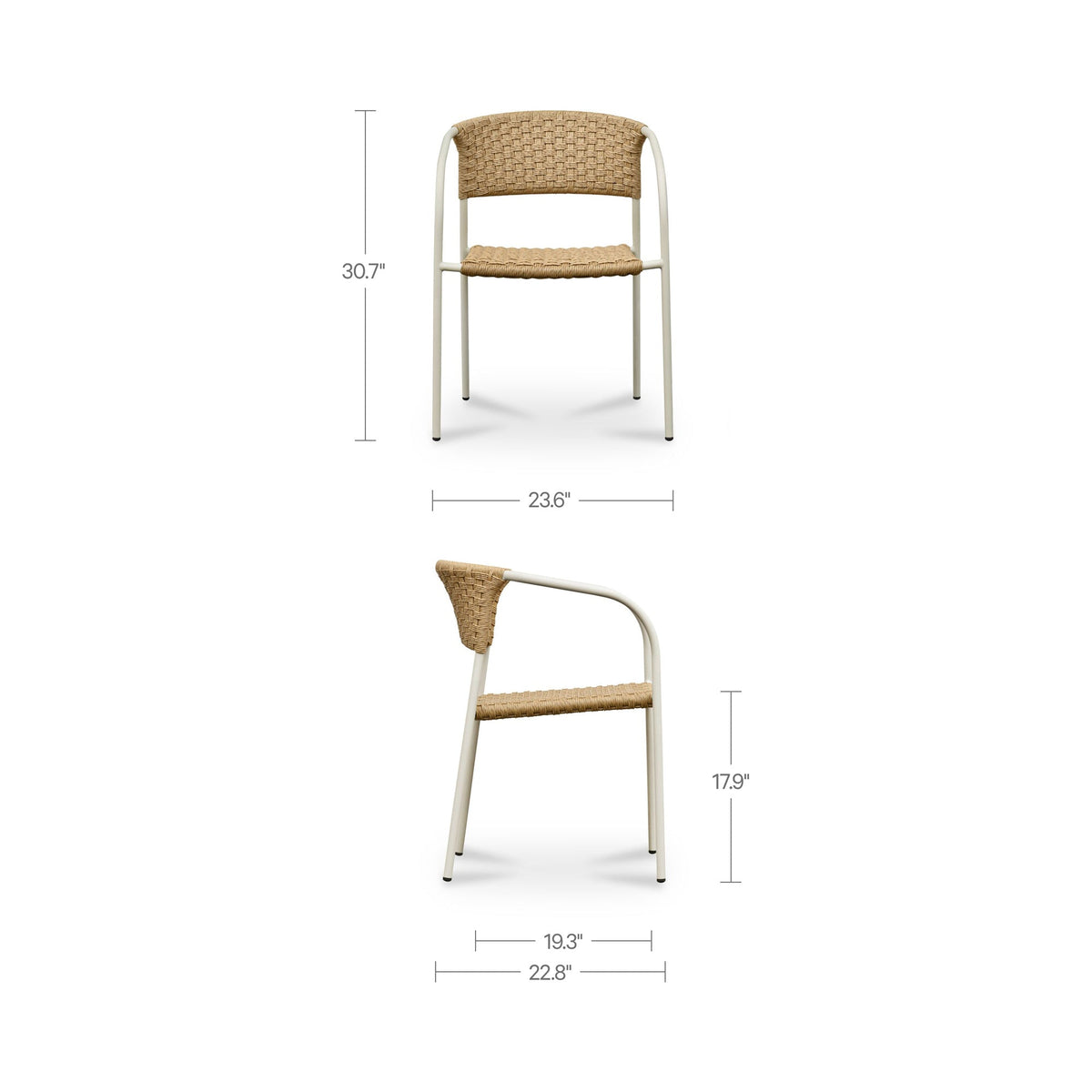 Zola Outdoor Dining Chair Set of 2