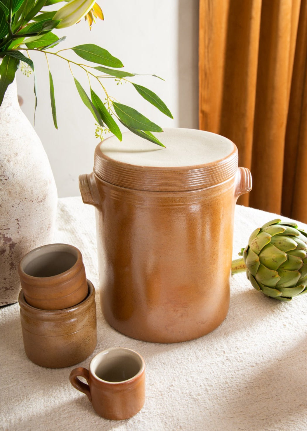 Vintage Bonny sur Loire Covered Jar