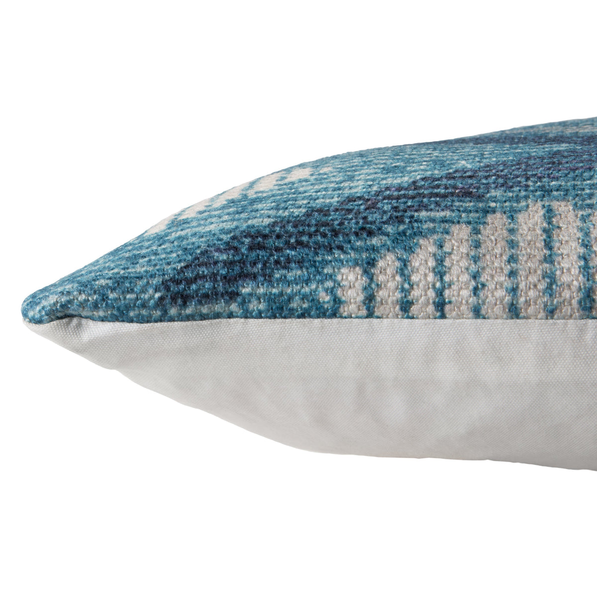sadler indoor outdoor tribal blue white pillow by nikki chu 3