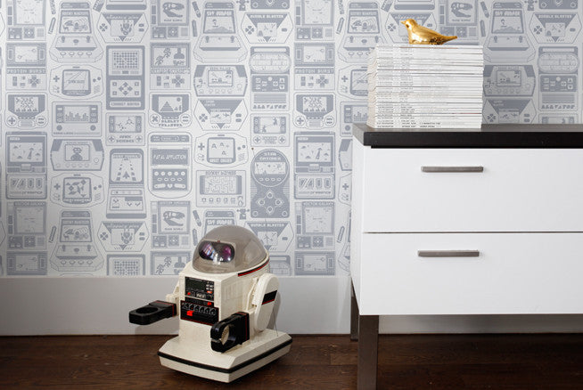 Gameland Wallpaper in Glimmer design by Aimee Wilder