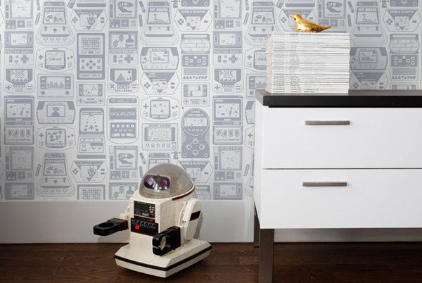 Gameland Wallpaper in Glimmer design by Aimee Wilder