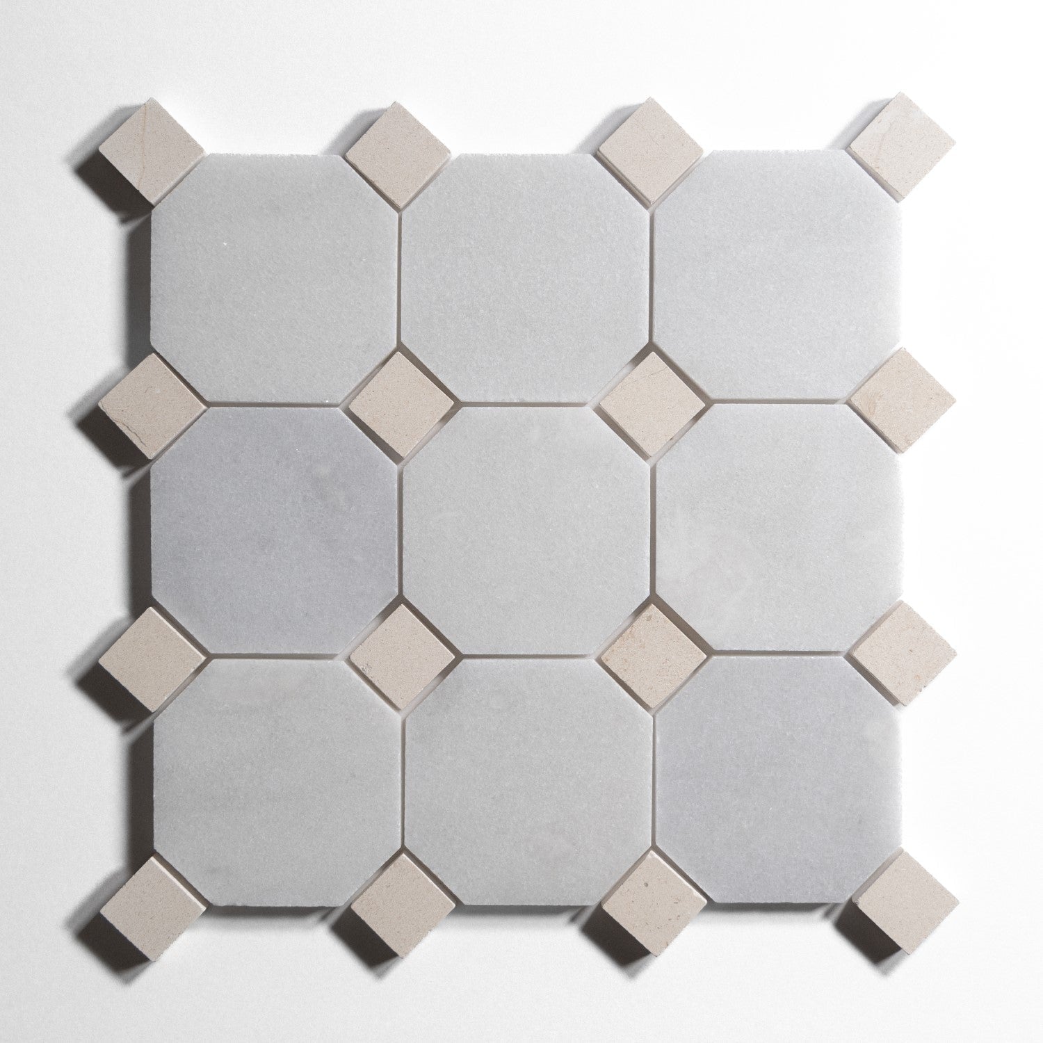 Glacier White Accent Crema Tile Sample