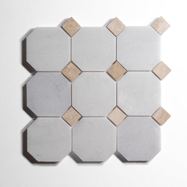 glacier white 4 octagon by Designer Rug gw4oct sg 11