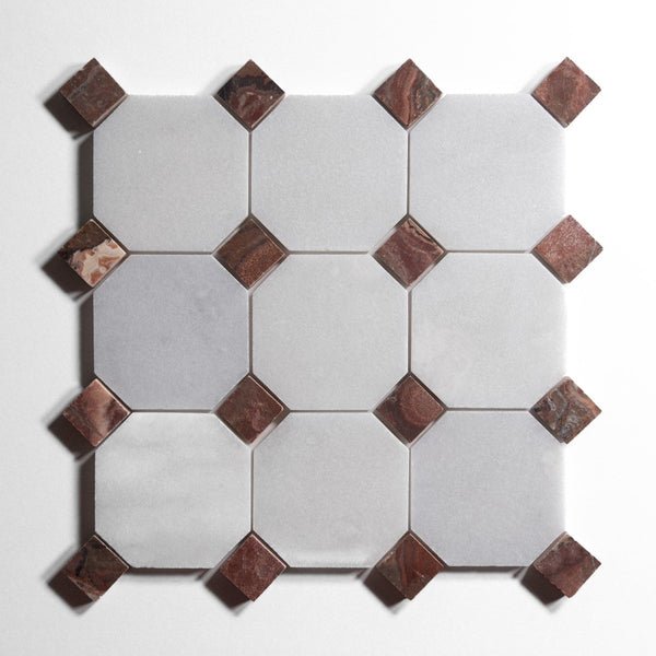 Glacier White Accent Sage Gray Tile Sample