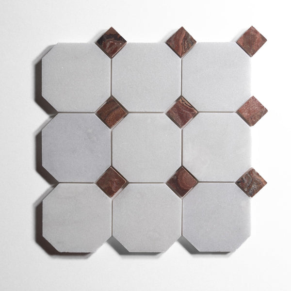 glacier white 4 octagon by Designer Rug gw4oct sg 7