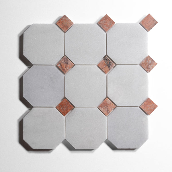 glacier white 4 octagon by Designer Rug gw4oct sg 9