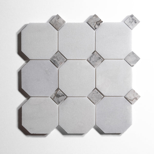 glacier white 4 octagon by Designer Rug gw4oct sg 13