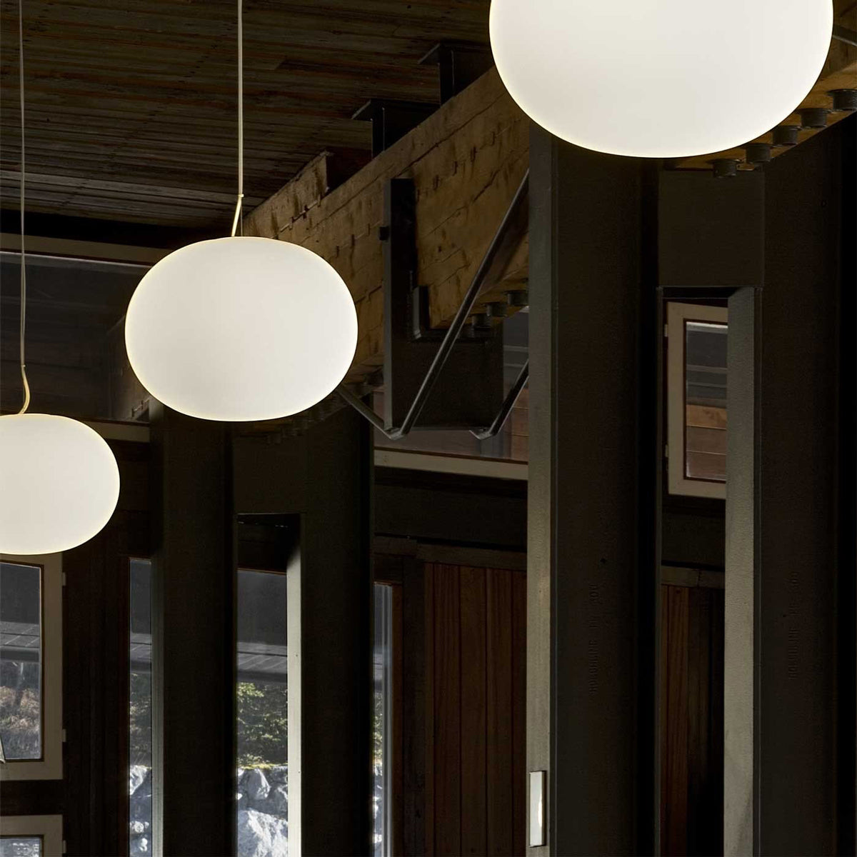 Glo-Ball Glass Opal Pendant Lighting