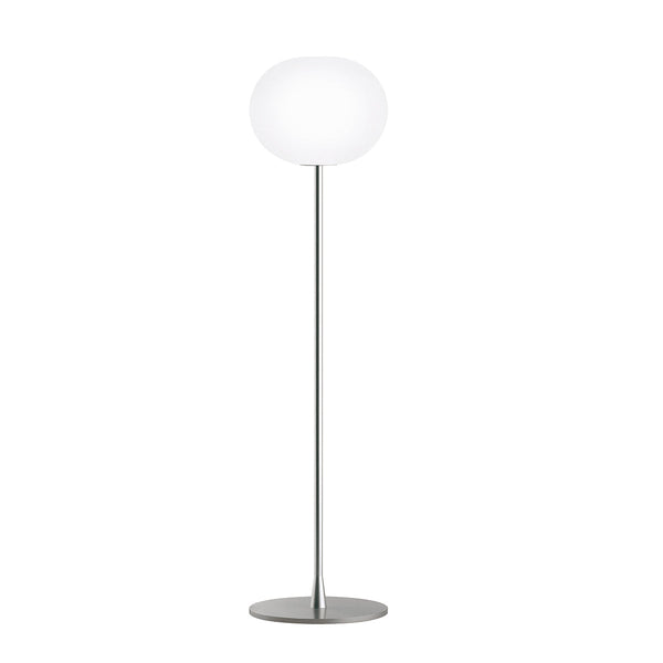 Glo-Ball Glass and steel Floor Lighting in Various Colors & Sizes
