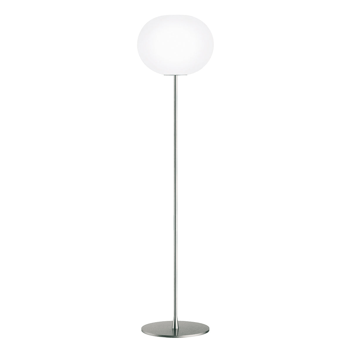 Glo-Ball Glass and steel Floor Lighting in Various Colors & Sizes