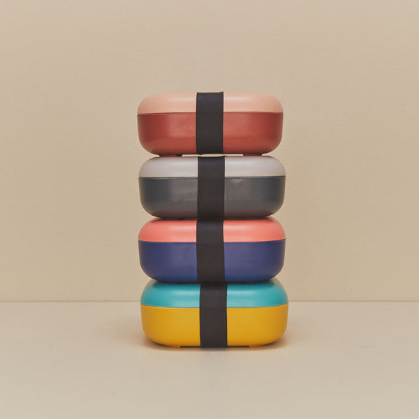 Go Bamboo Fiber Duo Color Snack Box in Various Colors design by EKOBO