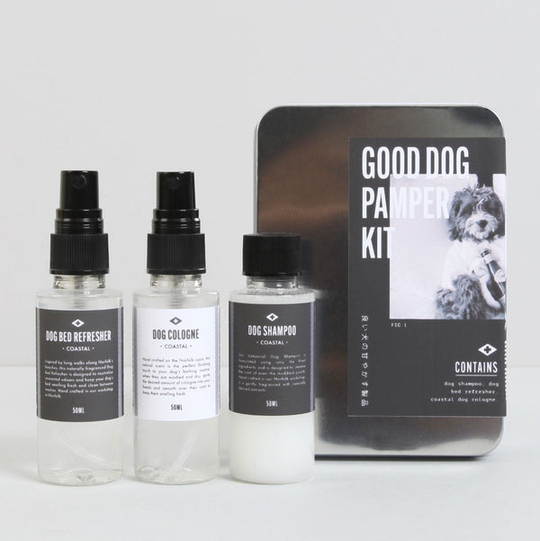 good dog pamper kit tin coastal design by mens society 1