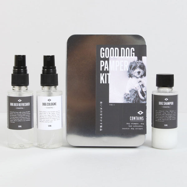 good dog pamper kit tin coastal design by mens society 2