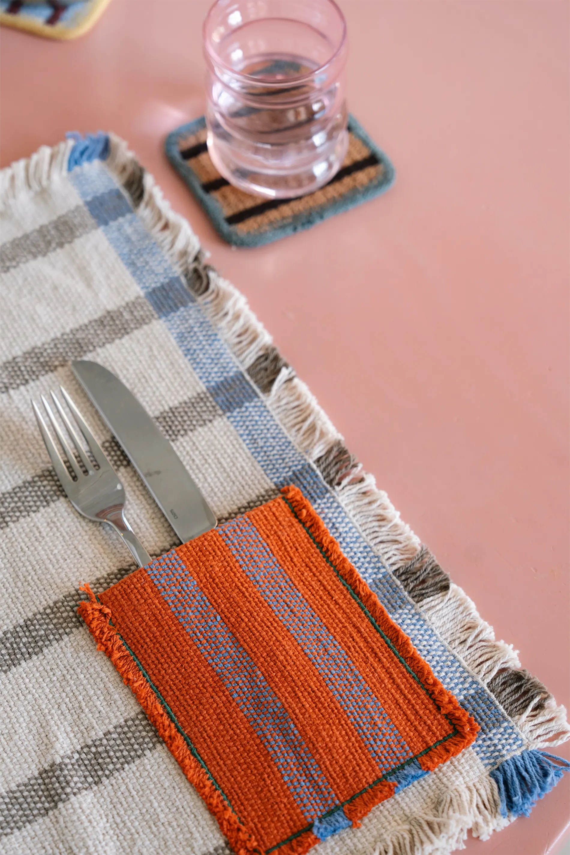 Handloom Placemats Pocket Set Of 2 Lorena Canals Hl Pm Pbl 26
