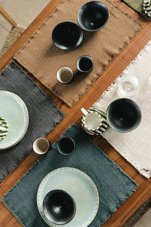 Handloom Placemats Set Of 4 Lorena Canals Hl Pm Dgrey X4 42