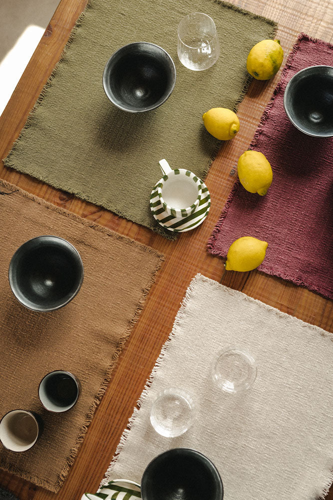 Handloom Placemats Set Of 4 Lorena Canals Hl Pm Dgrey X4 41