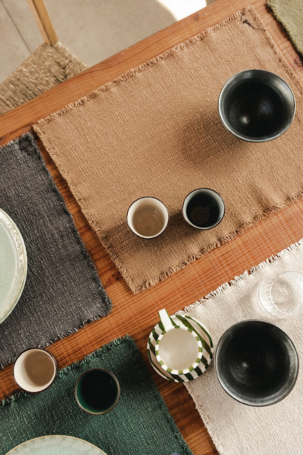 Handloom Placemats Set Of 4 Lorena Canals Hl Pm Dgrey X4 45