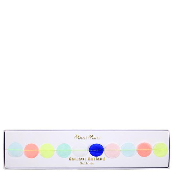 rainbow confetti garland by meri meri 2