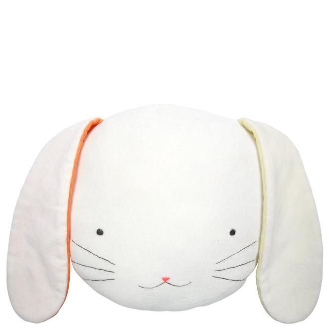 bunny velvet cushion by meri meri 1