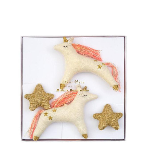 unicorn baby mobile by meri meri 2