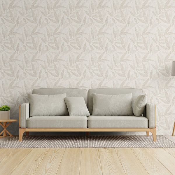 Hygge Home Fern Weave Motif In Beige Galerie Wallcoverings Gg82147 3