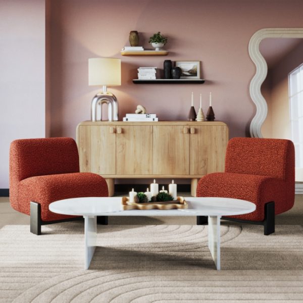 hudson boucle chair by style union home lvr00737 5