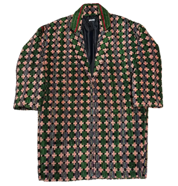 Truck Seat Fabric Collared Coat - 12