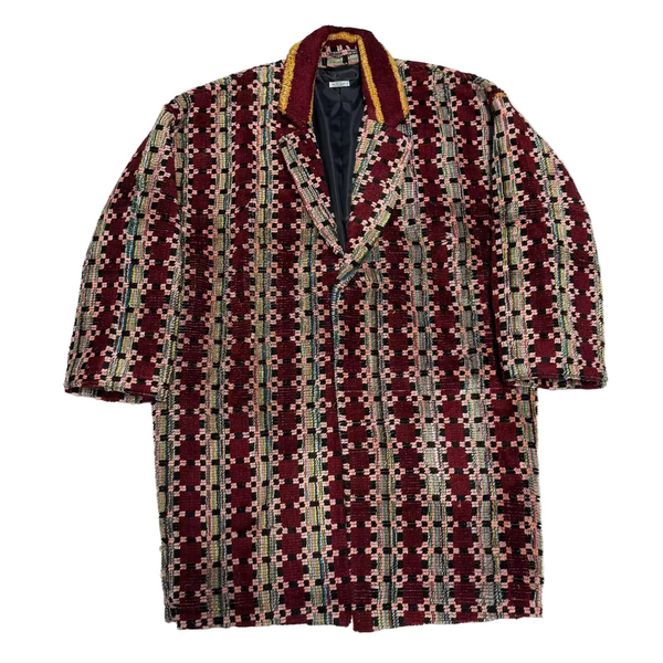 Truck Seat Fabric Collared Coat - 14