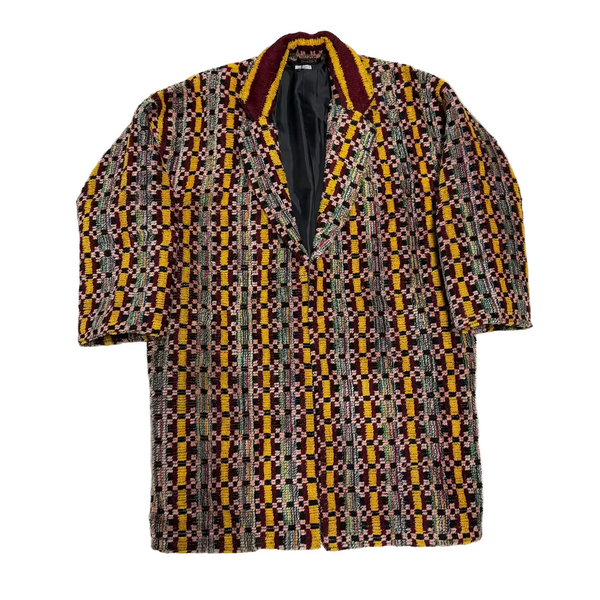 Truck Seat Fabric Collared Coat - 16