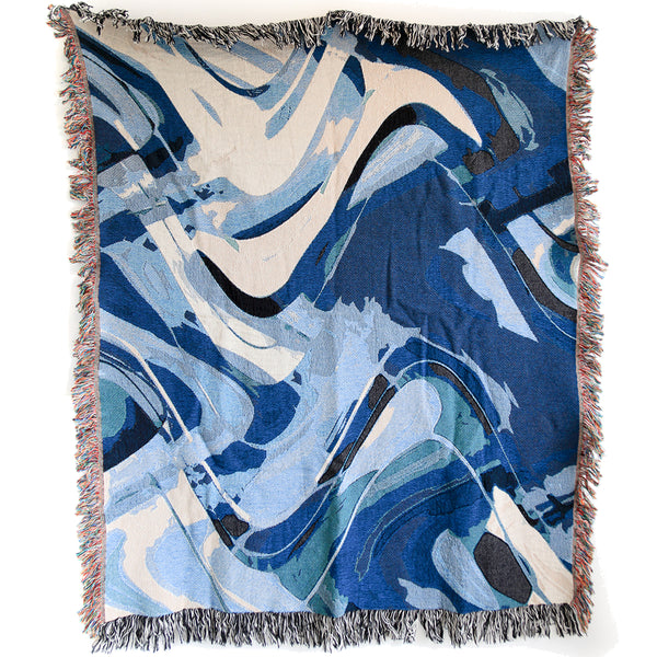 Depths Woven Throw Blankets